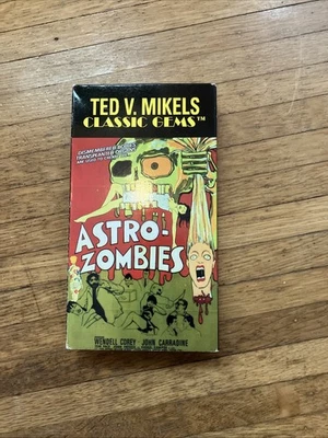 ASTRO-ZOMBIES VHS Ted V Mikels Horror Gore Space Cult Vintage - Image 1 of 4