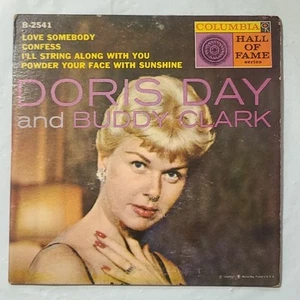 Doris Day & Buddy Clark ~ Love Somebody/Confess ~ Columbia EP PS 45 RPM Record - Picture 1 of 6