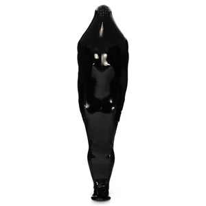 Full Cover Latex Sleeping Bag Face Mesh Tight Bodybag Rubber Sleepsack Back Zip - Picture 1 of 6