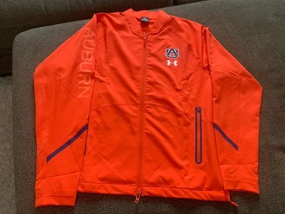 Auburn Football Team Issued Player Jacket NEW M Medium Orange - Image 1 of 4