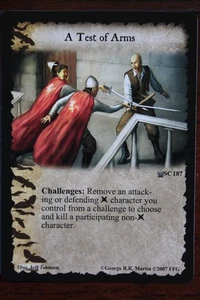 Juego de Tronos CCG - "A Test of Arms" #SC 187 - Imagen 1 de 1