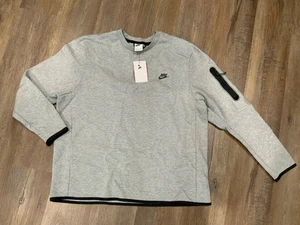 Nike Sportswear Tech Fleece Pullover Sweatshirt CU4505-063 Grey Men's Sz 2XL - Picture 1 of 10