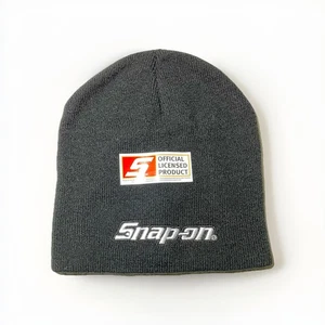 NUEVO Gorro/Gorra de Invierno con Logotipo Blanco NEGRO con Puños NUEVO CON ETIQUETAS - Imagen 1 de 3