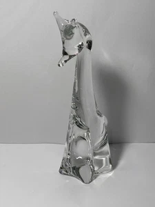 Statuina/pesocarta statua giraffa vetro massiccio trasparente bella forma - Foto 1 di 24