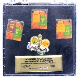 NBA Finals 2008 Pin Set - Boston Celtics v Los Angeles Lakers LE #28/2008 Sealed - Picture 1 of 9