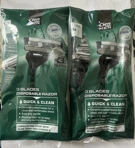 8 X Cien Men Triple Blade 3 blade Disposable Razors (2 Pack = 8 Razor) Lidl - Picture 1 of 5