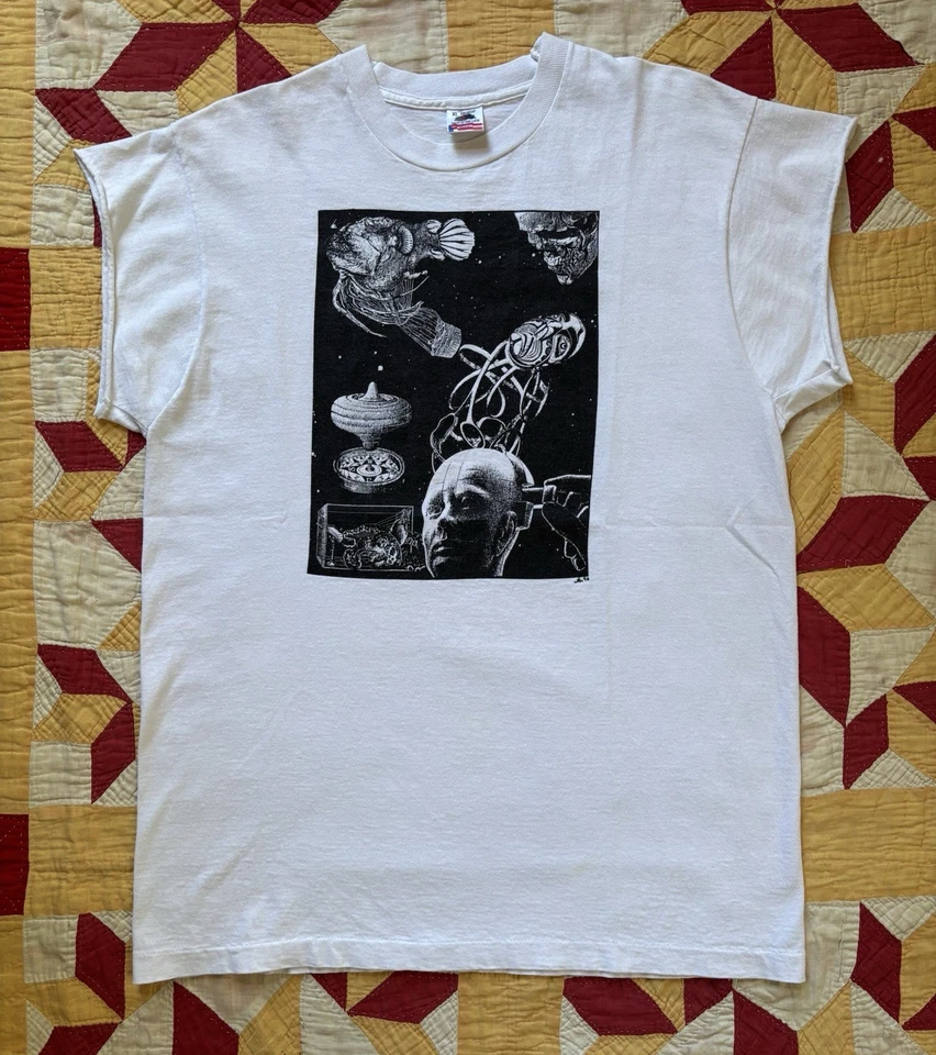Camiseta de Colección Años 90 Renegade Graphix Camiseta Arte Ciencia Ficción Estilo Escher Puntada Única Foto 1 de 4