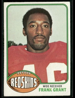 1976 Topps Frank Grant 151 Washington Redskins Poor - Image 1 of 2