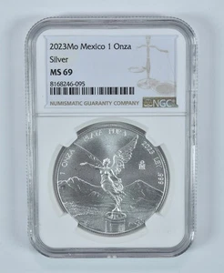2023 Mo Mexico 1 Onza Silver Libertad MS69 NGC Brown Label *4351 - Picture 1 of 5