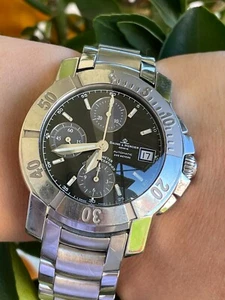 BAUME MERCIER WATCH CAPELAND XL CHRONOGRAPH AUTOMATIC 200M DIVERS 41mm MENS - Picture 1 of 12
