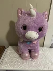 Goffa lila Stofftier Plüsch Einhorn - Bild 1 von 15