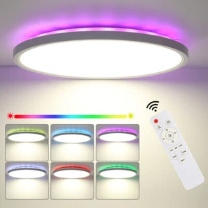 Lámpara de techo LED RGB cielo estrellado lámpara de techo regulable con mando a distancia lámpara - Imagen 1 de 12