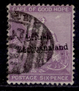 BRITISH BECHUANALAND QV SG7, 6d reddish purple, FINE USED. Cat £40. - Picture 1 of 1