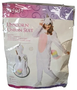 Spirit Halloween Unicorn Union Suit Full Body Costume - Small 4-6 Tail, Hood, - Picture 1 of 7