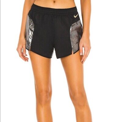 Nike Women's Icon Clash Tempo Luxe Black Metal Running Shorts (CU3335-010) S/M/L • 29.99€