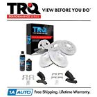 TRQ Performance &amp; Brake Rotor &amp; Ceramic Pad Front &amp; Rear Kit w/Chemicals
