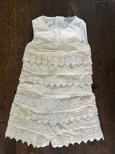 Mayoral Boutique Creme/white Romper Jumper Size 6 Girls Shorts Outfit - Picture 1 of 3