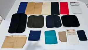 Vintage Lot of 15 Iron-on Patches~ Dritz,Singer ~ Black,Navy,Tan,Red,Green,Blue - Picture 1 of 7
