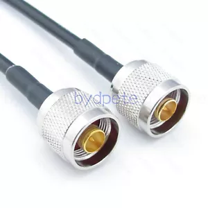 N Stecker auf N Stecker LMR195 Kabel Koaxial Koaxial Kabel verlustarm RF 50 Ohm Lot - Bild 1 von 7