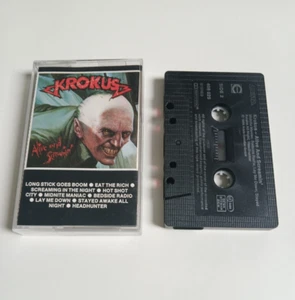 KROKUS ALIVE AND SCREAMIN' CASSETTE TAPE ARISTA 1986 - Picture 1 of 1