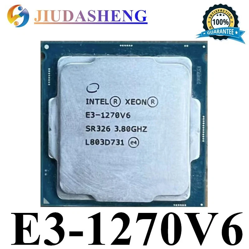 Intel Xeon E3-1270 v6 SR326 3.80GHz 8MB Quad Core LGA1151 CPU Processor 1270V6 - Image 1 of 1