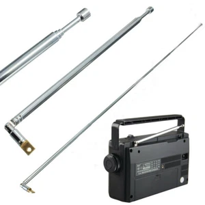 1PC 630mm 4 Sections Full-channel AM FM Radio Telescopic Antenna Replacement - Zdjęcie 1 z 11
