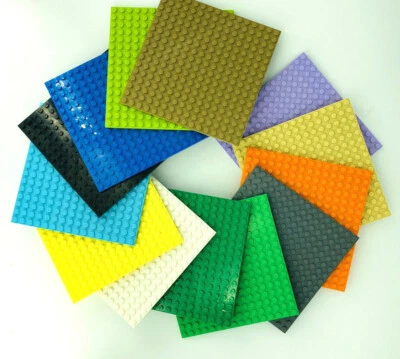 Lego® 1x Platte Bauplatte 91405 / 16 x 16 beidseitig bebaubar Grau blau grün tan - Bild 1 von 2