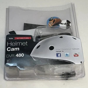 Vivitar Helmet Cam DVR 480 Red Digital Helmet Flash Memory Camcorder DVR480 - Picture 1 of 6