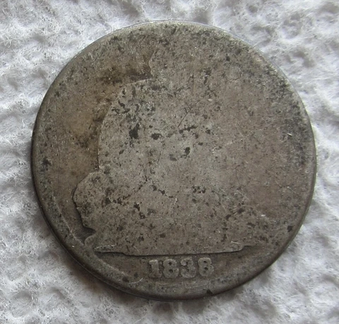 1838-O No Stars Seated Liberty Dime Rare Key Date New Orleans Well Worn Filler Cover