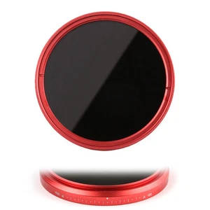 FOTGA 58mm Slim Fader ND Filter Variable ND2 ND4 ND8 to ND400 for Canon Red Ring - Picture 1 of 12