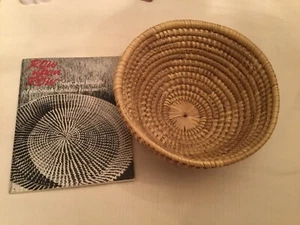 Large SWEETGRASS Basket 11” Diameter and Paperback - Picture 1 of 6