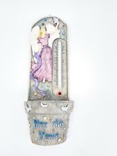 Vintage Spoontiques Angel Temperature Thermometer Planter 12” Flower Pot