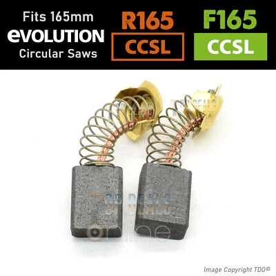 EVOLUTION REPLACEMENT Carbon Brushes for Evolution R165CCSL & F165CCSL 165mm TCT Circular Saws