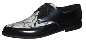 J04 - Jam shoes black box and white suede print (SY-200-Z178.Z117) - Picture 1 of 1