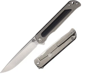 Medford The T-Bone Folding Knife 3.88" S45VN Steel Blade Tumbled Titanium /G10 - Picture 1 of 5