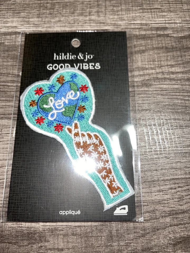 Good Vibes Patch Applique Hildie & Jo Sunshine Positive Love - Image 1 of 1