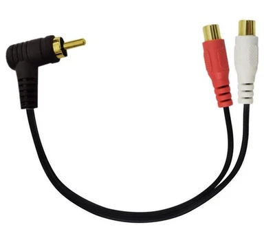 RCA Y Splitter Extension Cable 0.25m | Male to Dual Female HiFi Audio - Image 1 of 4