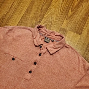PING Golf Polo Shirt Men Medium Melon Red Logo Sensor Cool Bluegrass Golf Club - Picture 1 of 8