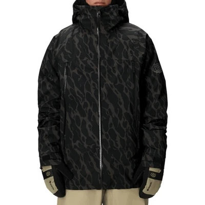 686 Smarty 3-In-1 Rodeo 3L Men's Winter Jacket, Black Fracture Print, X-Large - Image 1 of 4