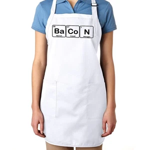 Bacon Cooking Apron Bacon Apron with pockets Gift Bacon Lover Funny Pun Apron - Picture 1 of 2