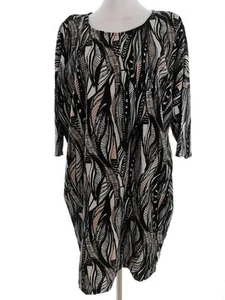 Soaked in luxury Size L Black Knee-Length Shift Dress Short Sleeve - Picture 1 of 5