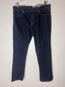 Volcom Sz 36x29 Jeans Solver Modern Straight Dark Denim 100% Cotton Skater Surf - Picture 1 of 8