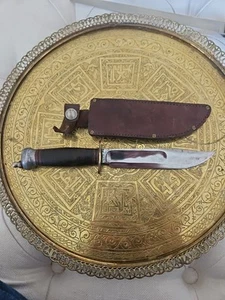 1920s Marbles Gladstone, Mich USA NO. 45 12 5/8" IDEAL Hunting Knife in O sheath - Picture 1 of 9