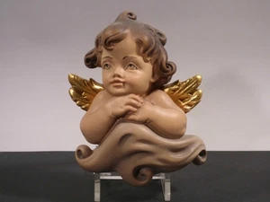 aa9/11  Rafaello-Engel  Holzschnitzerei    Südtirol 20. Jh. - Bild 1 von 4