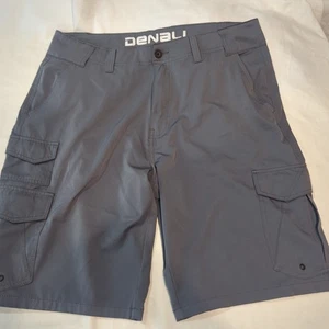 Denali Cargo Shorts Men's 36-37 Grey Lightweight GOLF Performance Outdoor Hiking - Picture 1 of 11