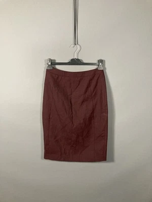 Falda MEZCLA LANA REISS - UK8 W26 - Borgoña - Excelente Estado - Mujer’s Foto 1 de 4