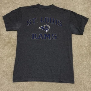 T-shirt logo St Louis Rams media calcio grigia NFL abbigliamento squadra - Foto 1 di 24