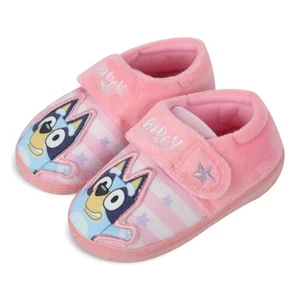 Kinder Mädchen Bluey Hausschuhe offiziell lizenzierte Figur Schuhe mit Stickerei - Bild 1 von 8