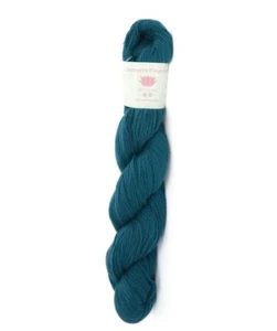 55g Lace Pure Cashmere Fingering Lotus Yarns 100% Kaschmir Premium-Qualität Teal - Bild 1 von 1