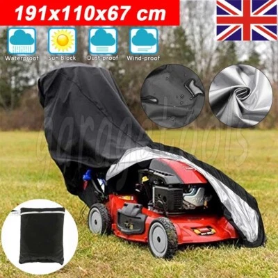 Waterproof Lawn Mower Cover Heavy Duty Push 210D Oxford Rain Protection Garden - Image 1 of 4